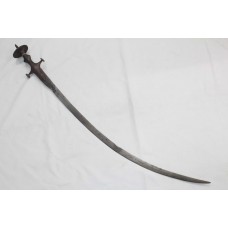 Old handle sword Knife blade antique wootz faulad steel C 160